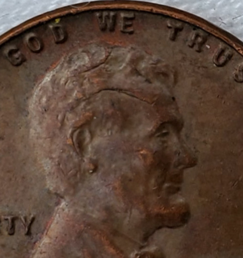 1955-Penny.-Lamination-Error?